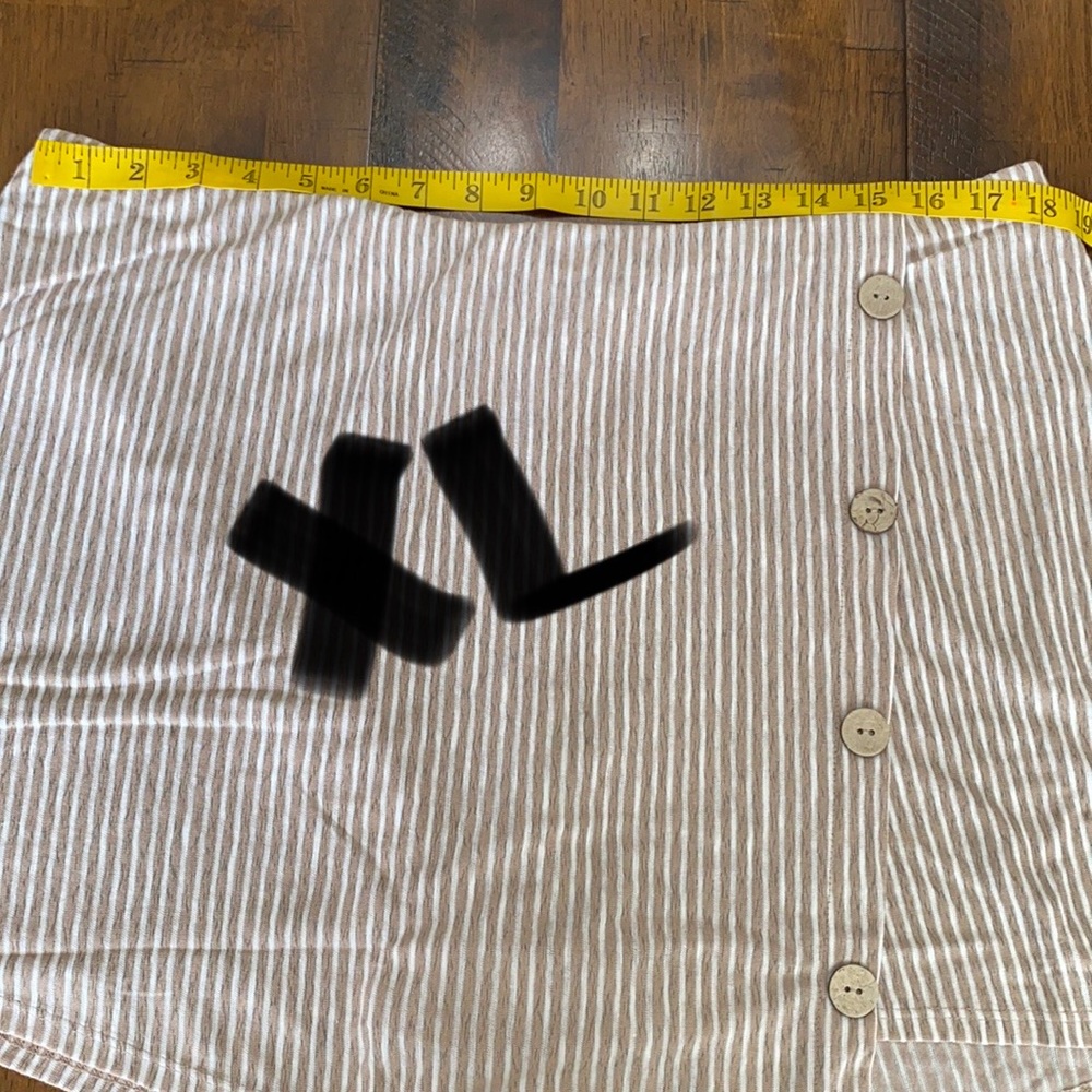 Button Wrap Skort - Picture 10 of 12